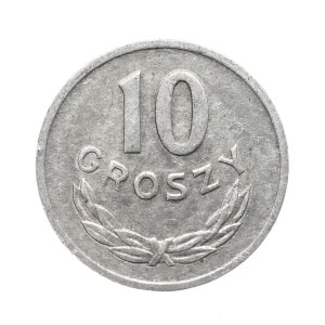 Poland, People's Republic of Poland, 10 groszy, 1970, Warsaw, twisted-pair cable