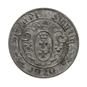 Free City of Gdańsk, 10 pfennigs, 1920, zinc – 56 beads