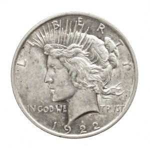United States of America (USA), 1 dollar, 1922, Philadelphia (Peace Dollar)