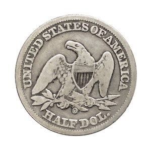 Stany Zjednoczone Ameryki (USA), 1/2 dolara 1858 O, Nowy Orlean (siedząca Wolność)