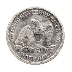 United States of America (USA), 1/2 dollar, 1858, Philadelphia (Seated Liberty)