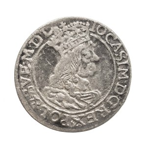 Poland, John II Casimir, 1662 AT six-real coin, Kraków