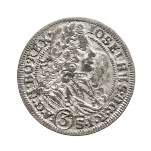 Silesia, Joseph I, 3 kreuzer, 1706 FN, Wrocław