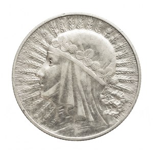 Poland, Second Polish Republic, 5 zlotych, 1932, Woman, London