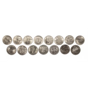 Polsko, Polská lidová republika, sada 15 mincí: 10 a 20 zlotých, 1967–1980 [4]