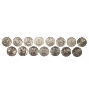 Polska, PRL, zestaw 15 monet: 10 i 20 złotych 1967-1980 [5]