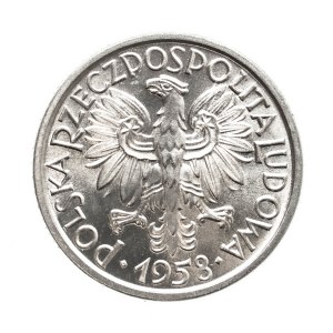 Polska, PRL, 2 złote 1958 Kłosy, Warszawa