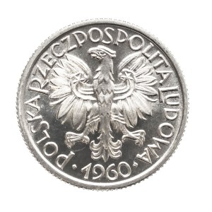 Poland, People's Republic of Poland, 2 zlote, 1960, Ears of Grain, Warsaw