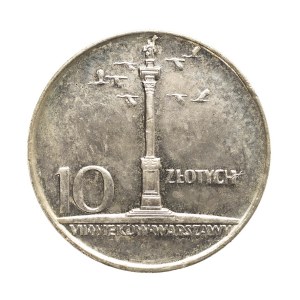 Poland, People's Republic of Poland, 10 zlotych, 1966, The Little Column, Warsaw