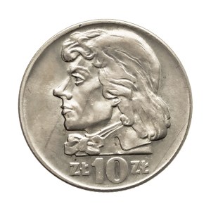 Poland, People's Republic of Poland, 10 zlotych, 1959, Kościuszko, Warsaw