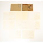 SOLIDARITY, set of 8 envelopes and 2 postcards from Solidarity of the Kutno Region