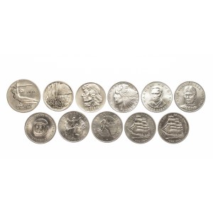 Poland, People's Republic of Poland, set of 11 coins: 10 zlotych and 20 zlotych, 1965–1980