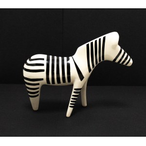 Zebra Figurine, designed by Mieczysław Naruszewicz, 1957, Chodzież
