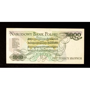 Poland, People's Republic of Poland, 5,000 Złoty, June 1, 1982, Series W.