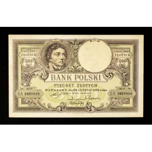 Polska, II Rzeczpospolita, 500 ZŁOTYCH, 28.02.1919, seria S.A.