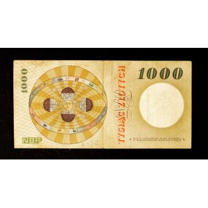 Poland, People's Republic of Poland, 1,000 zlotys, October 29, 1965, Series A.