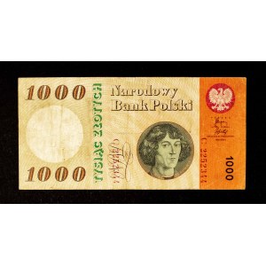 Poland, People's Republic of Poland, 1,000 zlotys, October 29, 1965, Series C.