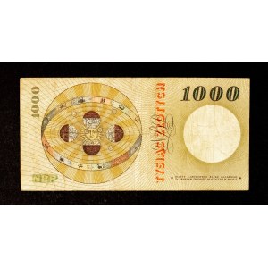 Poland, People's Republic of Poland, 1,000 zlotys, October 29, 1965, Series C.