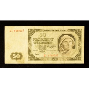 Poland, People's Republic of Poland, 50 złotych, July 1, 1948, DI series.