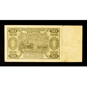 Poland, People's Republic of Poland, 50 złotych, July 1, 1948, DI series.
