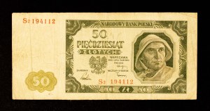 Polska, PRL, 50 złotych 1.07.1948, seria S2.