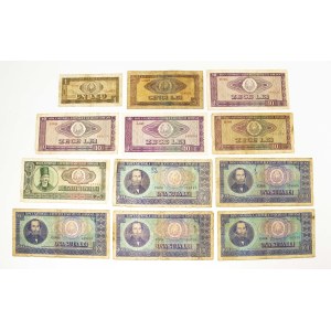 Romania, set of 12 banknotes, 1966