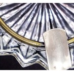 20th-century crystal ashtray