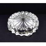 20th-century crystal ashtray