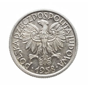 Polska, PRL, 2 złote 1958 Jagody, Warszawa