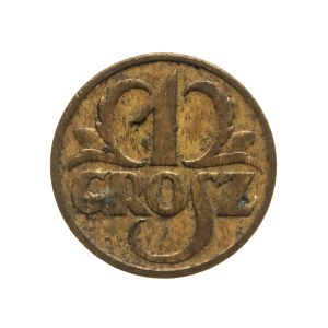 Poland, Second Polish Republic, 1 grosz, 1930, Warsaw