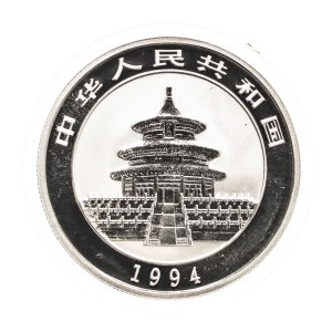China, 5 yuan, 1994, Panda, 1/2 oz 999 silver