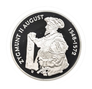 Polska, Rzeczpospolita od 1989 roku, 10 złotych 1996, Zygmunt II August - półpostać