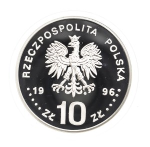Polska, Rzeczpospolita od 1989 roku, 10 złotych 1996, Zygmunt II August - półpostać