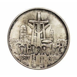 Poland, the Republic of Poland since 1989, 100,000 zloty, 1990, Solidarity Type C.