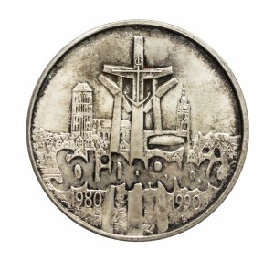 Polska, Rzeczpospolita Polska od 1989 roku, 100000 złotych 1990, Solidarność typ C.