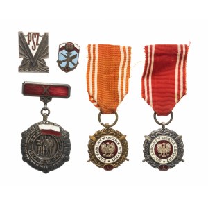 Polen, Volksrepublik Polen, Set mit 5 Auszeichnungen