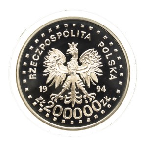 Poland, Republic of Poland since 1989, 200,000 zlotys, 1994, 200th Anniversary of the Kościuszko Uprising