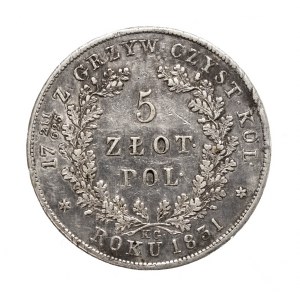 Der Novemberaufstand, 5 Złoty 1831 KG, Warschau