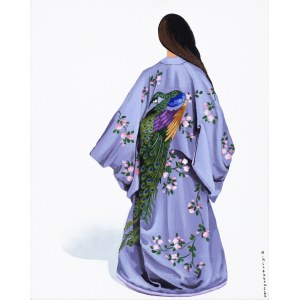 Marta Achtabowska, Kimono z pawiem, 2019