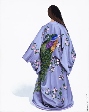 Marta Achtabowska, Kimono z pawiem, 2019