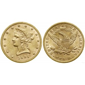 États-Unis d'Amérique (USA), 10 dollars, 1894, Philadelphie