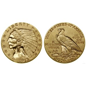 États-Unis d'Amérique (USA), 2 1/2 dollars, Philadelphie, 1913