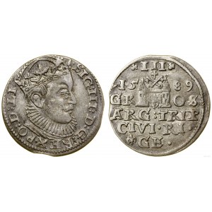 Polen, Trojak, 1589, Riga