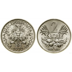 Poland, 2 zloty, 1970, Warsaw