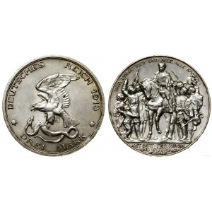 Germany, 3 marks, 1913, Berlin