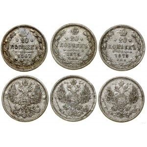 Russia, set of 3 x 20 kopecks, St. Petersburg