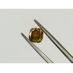 DIAMOND 2.01 CT NATURAL FANCY DEEP BROWN YELLOW ORANGE UNIFORM CUSHION CUT - GIA - UD30115