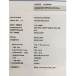 DIAMOND 1.79 CT FANCY LIGHT YELLOW - SI2 - IGI - 836