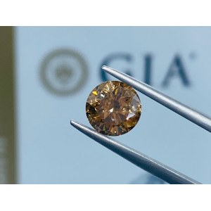 DIAMOND 2.02 CT FANCY BROWN ORANGE UNIFORM - 929-7