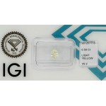 PRÍRODNÝ DIAMANT 0,59 CT SVETLOŽLTÝ - VS2 - OVÁLNY BRUS - IGI - UD30120-1